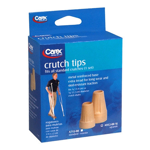 Apex Carex Extra Large Crutch Tips,1 Pair